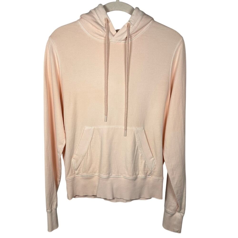 Athleta Ballerina Gown Pink Hooded Cotton Blend Sweatshirt Women's Small